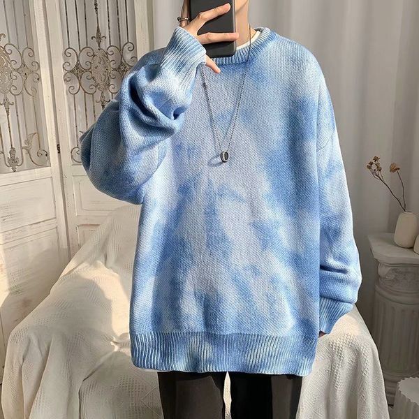 2021 new autumn winter tie-dye men's warm fashion retro casual knitted pullover men streetwear korean loose sweater mens clothes 42q1, White;black
2021 new autumn winter tie-dye men's warm fashion retro casual knitted pullover men streetwear korean loose sweater mens clothes 42q1, White;black