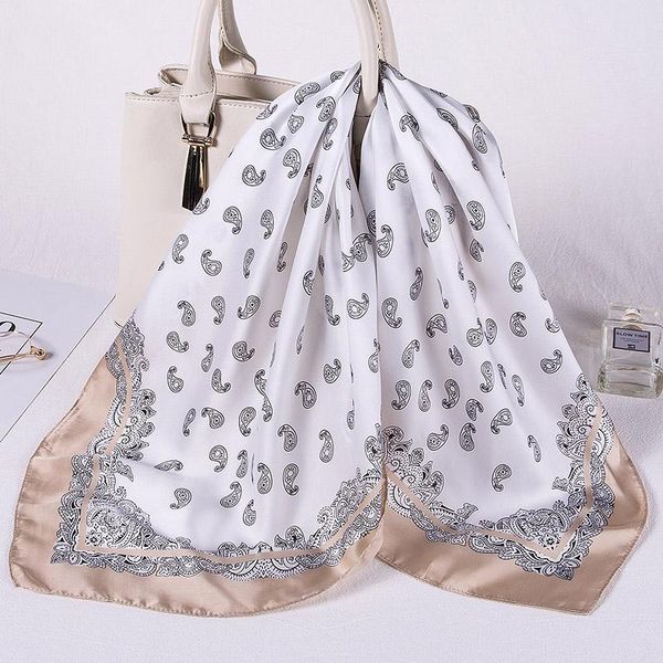scarves silk square women scarf print summer foulard neck hair band shawl neon lady wraps fashion bandana pashmina drop, Blue;gray
scarves silk square women scarf print summer foulard neck hair band shawl neon lady wraps fashion bandana pashmina drop, Blue;gray