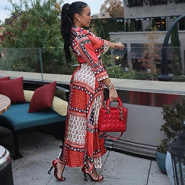 casual dresses women vintage print maxi dress elegant ladies turn down collar long sleeve party shirt fashion summer gowns robe vestidos, Black;gray
casual dresses women vintage print maxi dress elegant ladies turn down collar long sleeve party shirt fashion summer gowns robe vestidos, Black;gray