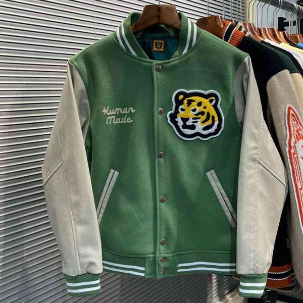 men's jackets human made varsity baseball jacket men clothing women bomber coats harajuku japanese racer streetwear motorcycle techwear, Black;brown
men's jackets human made varsity baseball jacket men clothing women bomber coats harajuku japanese racer streetwear motorcycle techwear, Black;brown