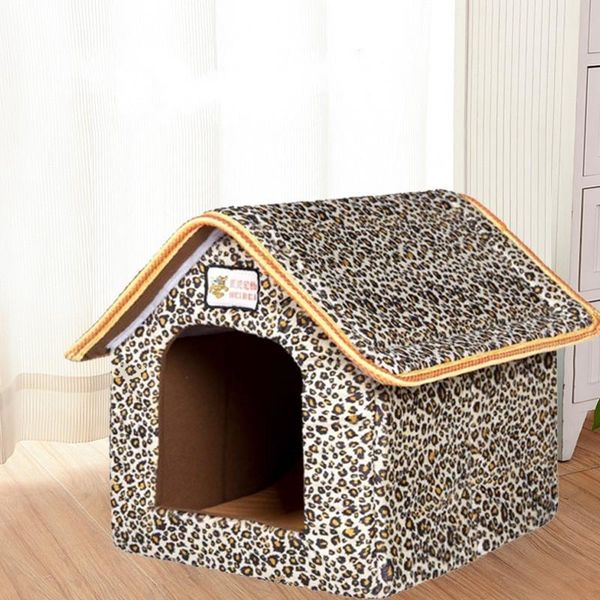 pet house foldable dog house bed leopard dog puppy sofa mat soft bed 
pet house foldable dog house bed leopard dog puppy sofa mat soft bed