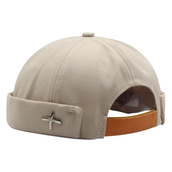 outdoor hats retro dome durable hat men's melon leather hip hop without eaves adjustable buckle metal embellishment, Black;white
outdoor hats retro dome durable hat men's melon leather hip hop without eaves adjustable buckle metal embellishment, Black;white