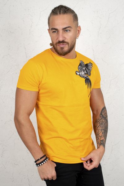 orange parrot pattern men 's t-shirt 200 93qt, White;black
orange parrot pattern men 's t-shirt 200 93qt, White;black