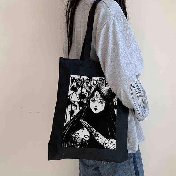 japanese anime tomie female bag harajuku gothic canvas horror cartoon large capacity shopper casual fashion shoulder
japanese anime tomie female bag harajuku gothic canvas horror cartoon large capacity shopper casual fashion shoulder