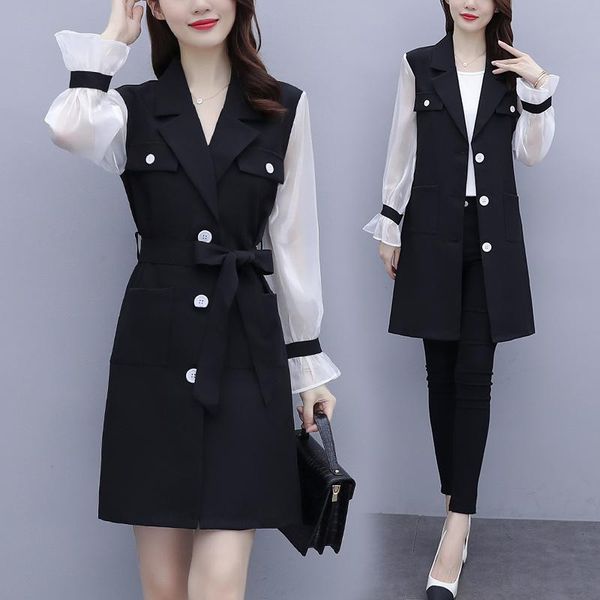 women's trench coats suit and dress large size clothing autumn goddess style gentle slimming small girl coat, Tan;black
women's trench coats suit and dress large size clothing autumn goddess style gentle slimming small girl coat, Tan;black