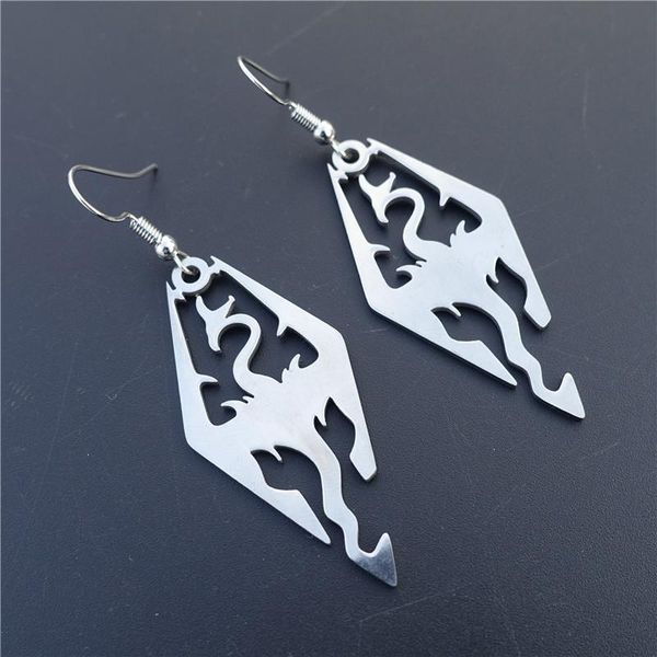 dangle & chandelier stainless steel earrings dinosaur skyrim the elder scrolls dragon earring movie jewelry, Silver
dangle & chandelier stainless steel earrings dinosaur skyrim the elder scrolls dragon earring movie jewelry, Silver