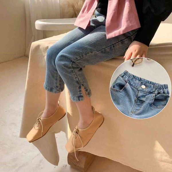 spring korean style baby girls denim pants solid color kids skinny jeans casual all match children trousers, Blue
spring korean style baby girls denim pants solid color kids skinny jeans casual all match children trousers, Blue