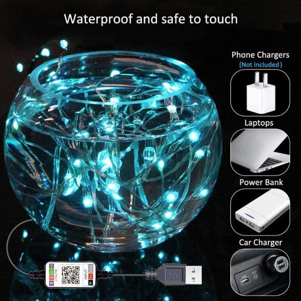 smart home control bluetooth lamp string usb mobile phone app copper wire christmas holiday romantic room decoration
smart home control bluetooth lamp string usb mobile phone app copper wire christmas holiday romantic room decoration