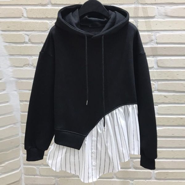 women's hoodies & sweatshirts irregular ruffles hem women loose hoody hooded hoodie sweatshirt bf pullovers grey black coat students ca
women's hoodies & sweatshirts irregular ruffles hem women loose hoody hooded hoodie sweatshirt bf pullovers grey black coat students ca
