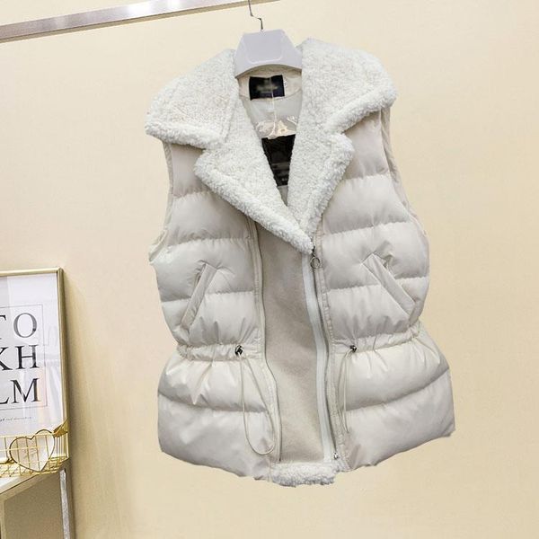 women's vests mumuzi faux lamb fur coat spring and autumn cotton turn down collar vest loose female winter slim waist warm waistcoat, Black;white
women's vests mumuzi faux lamb fur coat spring and autumn cotton turn down collar vest loose female winter slim waist warm waistcoat, Black;white