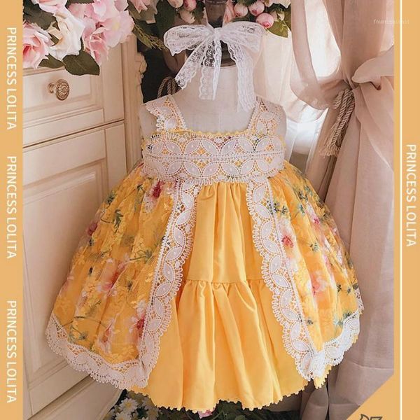 girl's dresses summer girls yellow sweet princess dress lolita baby birthday girl toddler clothes flower1, Red;yellow
girl's dresses summer girls yellow sweet princess dress lolita baby birthday girl toddler clothes flower1, Red;yellow