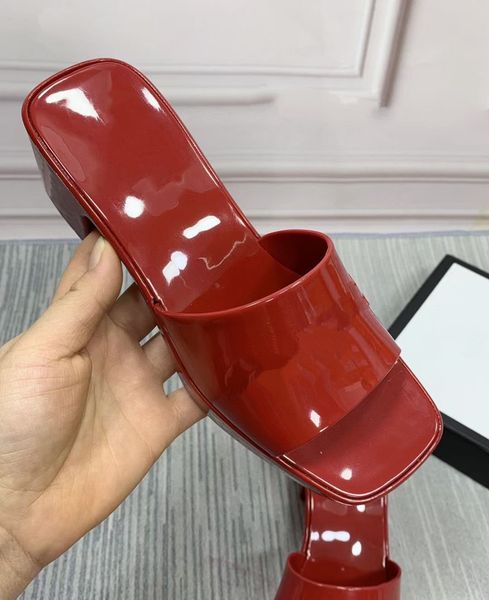 beach slippers summer designer women shoes coarser heel flops 100% patent leather lady half slipper metal luxury high heeled sandals kjjjm00, Black
beach slippers summer designer women shoes coarser heel flops 100% patent leather lady half slipper metal luxury high heeled sandals kjjjm00, Black
