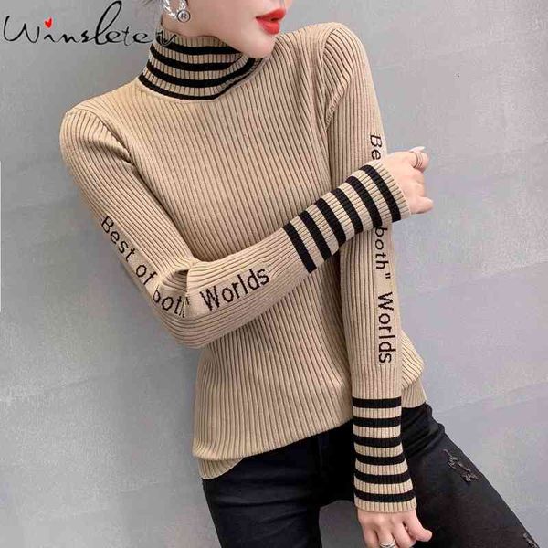 women's sweaters fall winter knitted sweater women european clothes patchwork letter pullover ropa mujer bottoming shirt t094, White;black
women's sweaters fall winter knitted sweater women european clothes patchwork letter pullover ropa mujer bottoming shirt t094, White;black