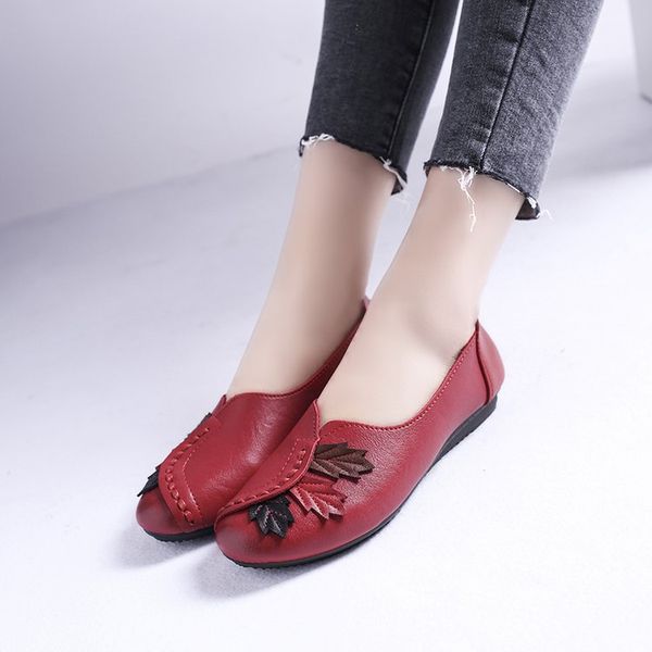 Women Ballet Flats Slip on Loafers Summer Moccasins Female Genuine Leather Shoes Red Casual Ladies Shoes Zapatos De Mujer 459Dress Shoes
Women Ballet Flats Slip on Loafers Summer Moccasins Female Genuine Leather Shoes Red Casual Ladies Shoes Zapatos De Mujer 459Dress Shoes