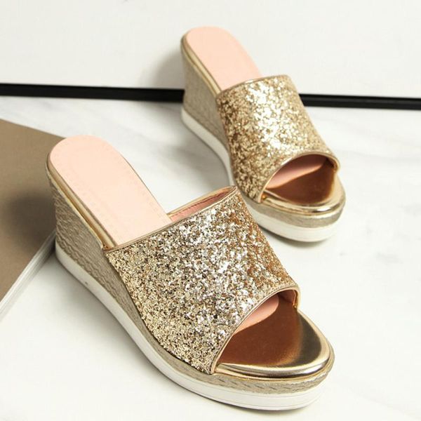 slippers agodor women high heels platform wedge mules 2021 fashion glitter summer slides shoes open toe gold silver, Black
slippers agodor women high heels platform wedge mules 2021 fashion glitter summer slides shoes open toe gold silver, Black