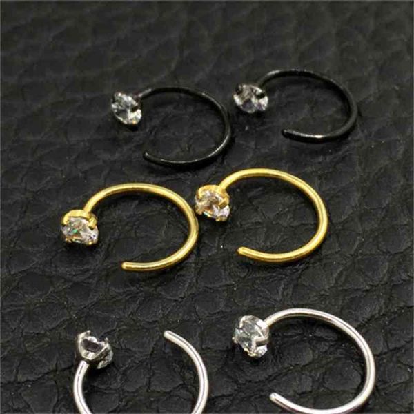 zircon nose ring u shaped horseshoe ring piercing jewelry bcr eyebrow nail lip clear gem 316l stainless steel black gold, Silver
zircon nose ring u shaped horseshoe ring piercing jewelry bcr eyebrow nail lip clear gem 316l stainless steel black gold, Silver