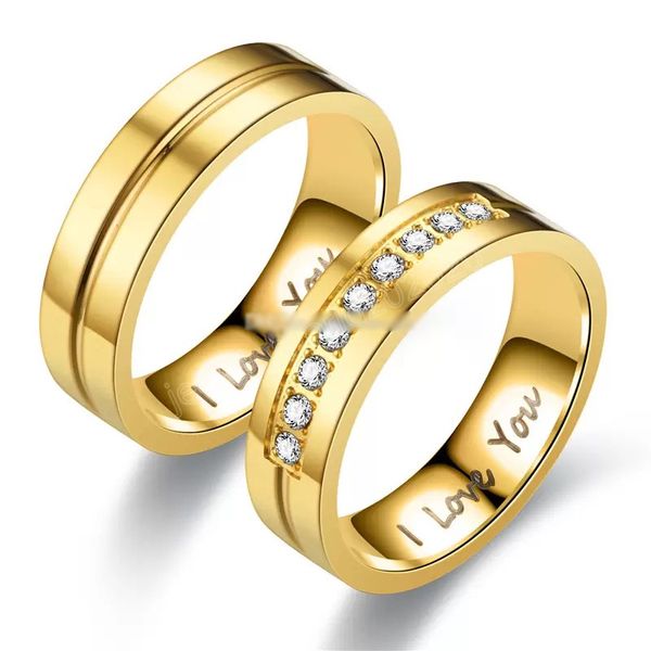i love you diamond ring band groove engagement rings for women men wedding jewelry, Silver
i love you diamond ring band groove engagement rings for women men wedding jewelry, Silver