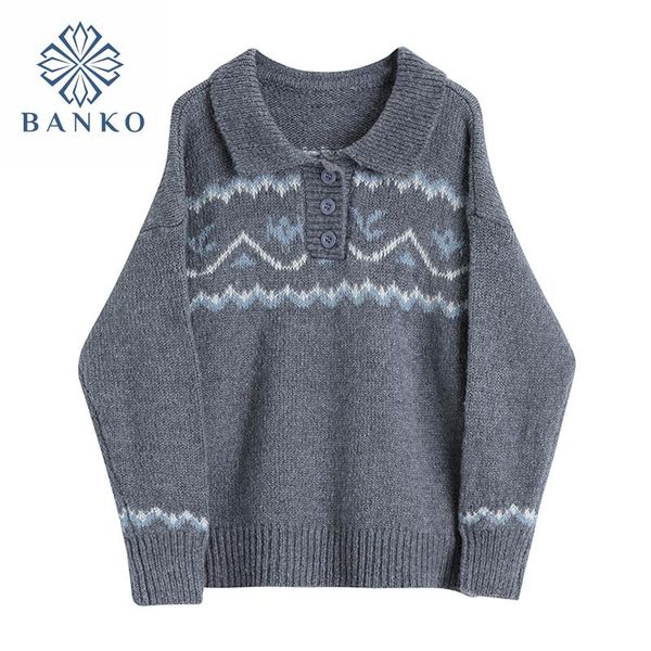 women's sweaters 2021 spring women sweater lapel button collar long sleeve pullover grey knitwear lady elegant fashion loose retro knit, White;black
women's sweaters 2021 spring women sweater lapel button collar long sleeve pullover grey knitwear lady elegant fashion loose retro knit, White;black