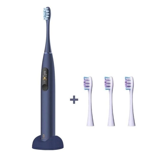 oclean x pro sonic electric toothbrush + 3 replacement heads support app for ios & android
oclean x pro sonic electric toothbrush + 3 replacement heads support app for ios & android