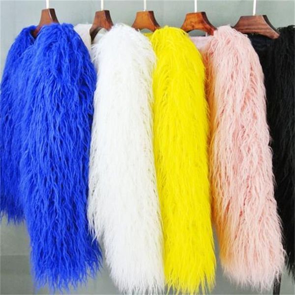 women's fur & faux winter artificial jacket coat colorful furry pink female shaggy plus size sheepskin lamb wool, Black
women's fur & faux winter artificial jacket coat colorful furry pink female shaggy plus size sheepskin lamb wool, Black