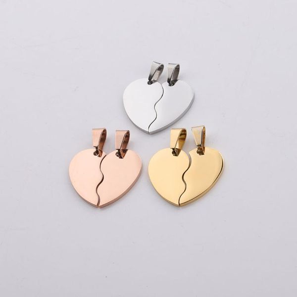 charms stainless steel broken heart stitching matching for engrave two halves tag mirror polished wholesale 10pcs, Bronze;silver
charms stainless steel broken heart stitching matching for engrave two halves tag mirror polished wholesale 10pcs, Bronze;silver