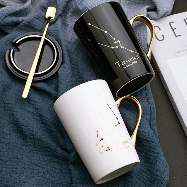 mugs twelve constellations ceramic water cup gold hand handle mug with lid spoon coffee gift box set
mugs twelve constellations ceramic water cup gold hand handle mug with lid spoon coffee gift box set