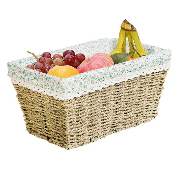 storage baskets hand-woven rattan basket multi-purpose straw clothing fruit tea snack cosmetic box household supplies
storage baskets hand-woven rattan basket multi-purpose straw clothing fruit tea snack cosmetic box household supplies