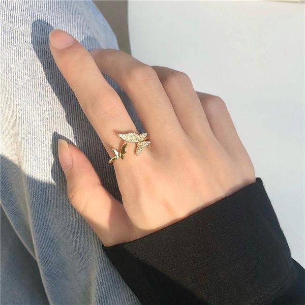 cluster rings korean simple high-end butterfly ring female fashion personality ins trend niche index finger party wedding banquet jewelry, Golden;silver
cluster rings korean simple high-end butterfly ring female fashion personality ins trend niche index finger party wedding banquet jewelry, Golden;silver