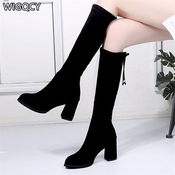 boots 2021 winter women short plush over the knee fashion round toe warm high heels woman shoes d1372, Black
boots 2021 winter women short plush over the knee fashion round toe warm high heels woman shoes d1372, Black