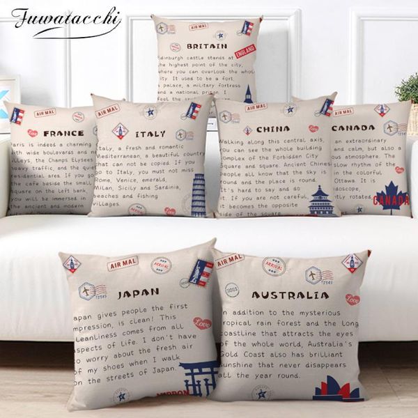 cushion/decorative pillow fuwatacchi country name letter pillowcase abstract cushion cover 45x45 polyester sofa car home decor room
cushion/decorative pillow fuwatacchi country name letter pillowcase abstract cushion cover 45x45 polyester sofa car home decor room