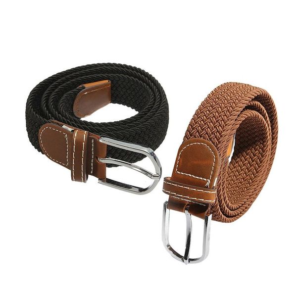 belts 2 pcs men women stretch braided elastic leather buckle belt waistband, black & brown
belts 2 pcs men women stretch braided elastic leather buckle belt waistband, black & brown