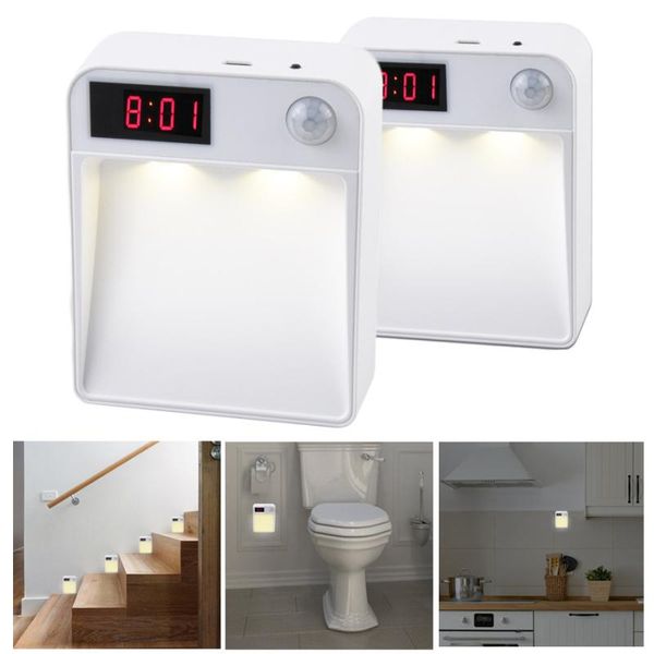 2021 night lights wireless pir motion auto sensor stair lights toilet hallway closet stair room lamps with clock home decoration
2021 night lights wireless pir motion auto sensor stair lights toilet hallway closet stair room lamps with clock home decoration