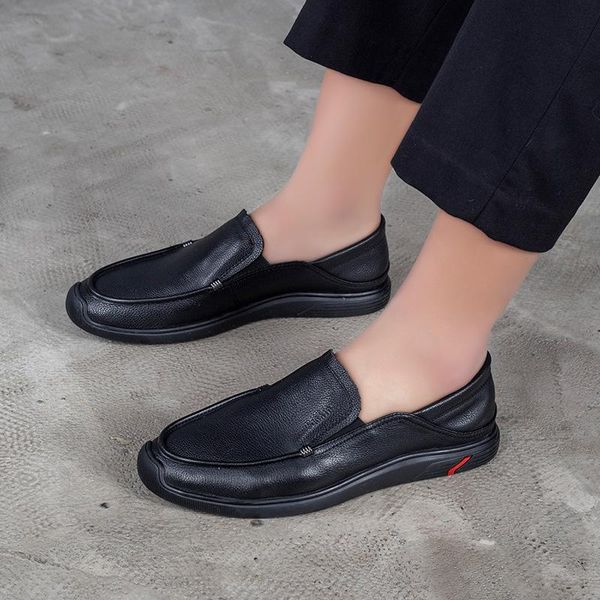 dress shoes spring and summer 2021 days ni lattice leather men's casual soft bottom work round head low help loafers, Black
dress shoes spring and summer 2021 days ni lattice leather men's casual soft bottom work round head low help loafers, Black