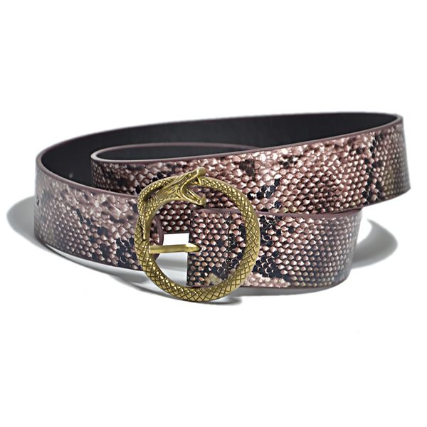 new women's round pin buckle belt women's simple snakeskin decorative belt women's pants belt, Black;brown
new women's round pin buckle belt women's simple snakeskin decorative belt women's pants belt, Black;brown