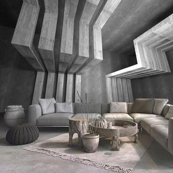 custom p modern industrial style wallpaper 3d extended space gray cement building mural wall painting living room decoration
custom p modern industrial style wallpaper 3d extended space gray cement building mural wall painting living room decoration
