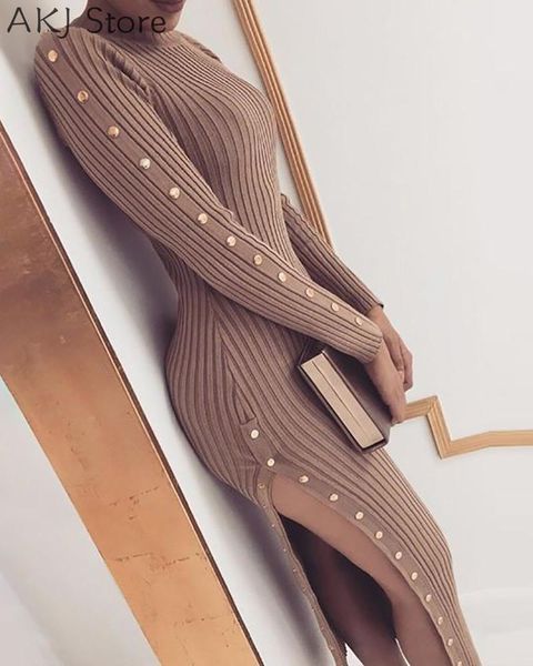 casual dresses women buttoned ribbed slit long sleeve dress, Black;gray
casual dresses women buttoned ribbed slit long sleeve dress, Black;gray