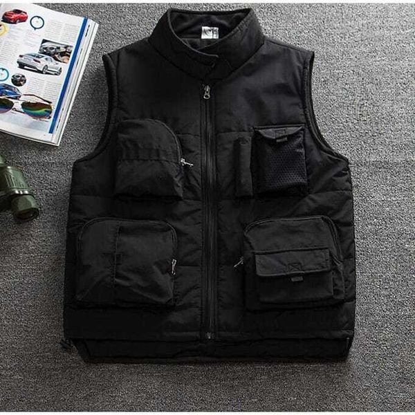 men's vests men 's vest 2021 autumn and winter solid color stand collar women multi-pocket fleece warm sleeveless, Black;white
men's vests men 's vest 2021 autumn and winter solid color stand collar women multi-pocket fleece warm sleeveless, Black;white