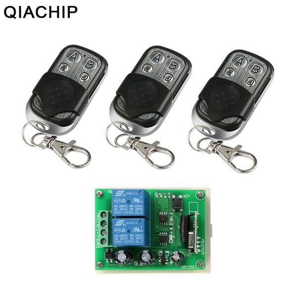 qiachip 433mhz wireless rf switch dc 12v 2ch rf relay receiver module + 433 mhz remote control for dc motor reverse controller
qiachip 433mhz wireless rf switch dc 12v 2ch rf relay receiver module + 433 mhz remote control for dc motor reverse controller