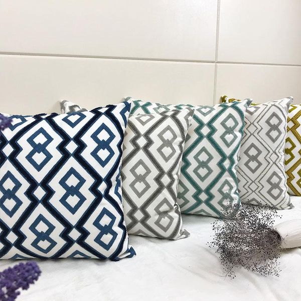 home decor embroidered cushion cover blue grey green geometric canvas cotton square embroidery pillow cover 45x45cm pillow sham
home decor embroidered cushion cover blue grey green geometric canvas cotton square embroidery pillow cover 45x45cm pillow sham
