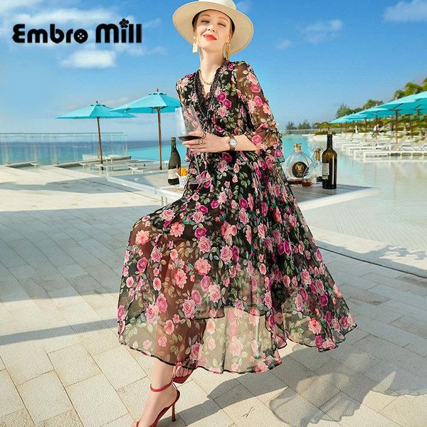 female spring and summer new beach style silk holiday mid-length printed high waist fashionista little fairy a-line dress s-xl, Black;gray
female spring and summer new beach style silk holiday mid-length printed high waist fashionista little fairy a-line dress s-xl, Black;gray