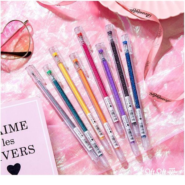 8 colors/box highlighter pen set glitter color changing flash marker pens drawing scrapbook album diy art stationer qylinl
8 colors/box highlighter pen set glitter color changing flash marker pens drawing scrapbook album diy art stationer qylinl