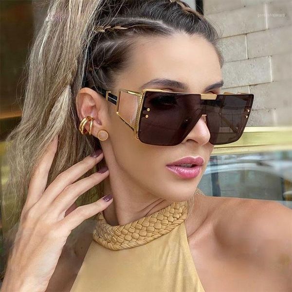 one piece flat retro oversized frame sunglasses men women fashion shades uv400 vintage glasses, White;black
one piece flat retro oversized frame sunglasses men women fashion shades uv400 vintage glasses, White;black