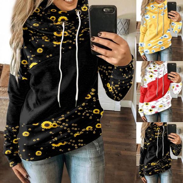 women's hoodies & sweatshirts flower printed sweatshirt fashion women long sleeve pullover drawstring hooded sudaderas con capucha, Black
women's hoodies & sweatshirts flower printed sweatshirt fashion women long sleeve pullover drawstring hooded sudaderas con capucha, Black