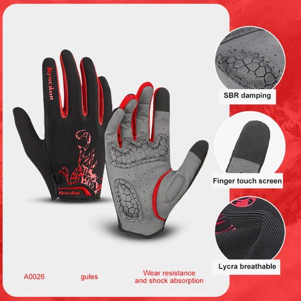 cycling gloves bicycle full finger touchscreen absorbing breathable outdoor motorcycle sport bike equipment, Black
cycling gloves bicycle full finger touchscreen absorbing breathable outdoor motorcycle sport bike equipment, Black