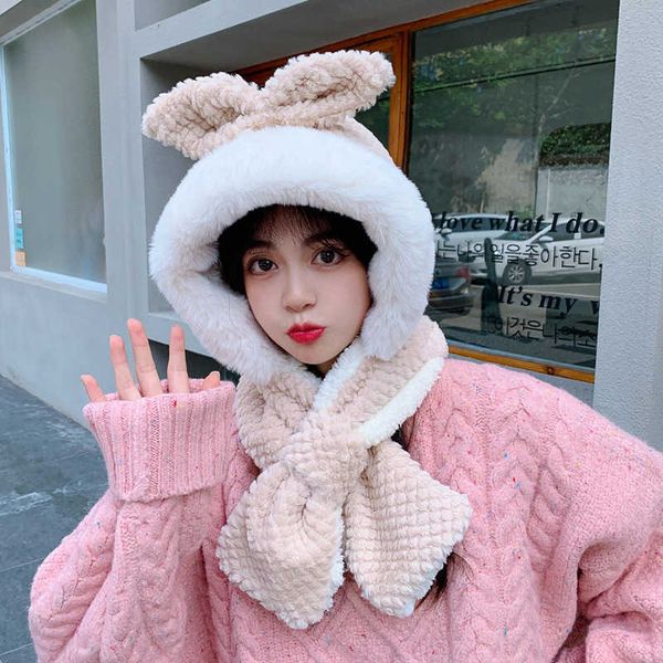 korean winter imitation hair lovely rabbit ear hat two-piece set female plush warm scarf, Blue;gray
korean winter imitation hair lovely rabbit ear hat two-piece set female plush warm scarf, Blue;gray