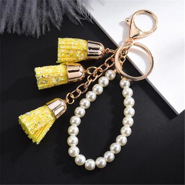 keychains glitter tassel pearl key chain ladies candy color gold sequins female accessory bag pendant small jewelry, Silver
keychains glitter tassel pearl key chain ladies candy color gold sequins female accessory bag pendant small jewelry, Silver