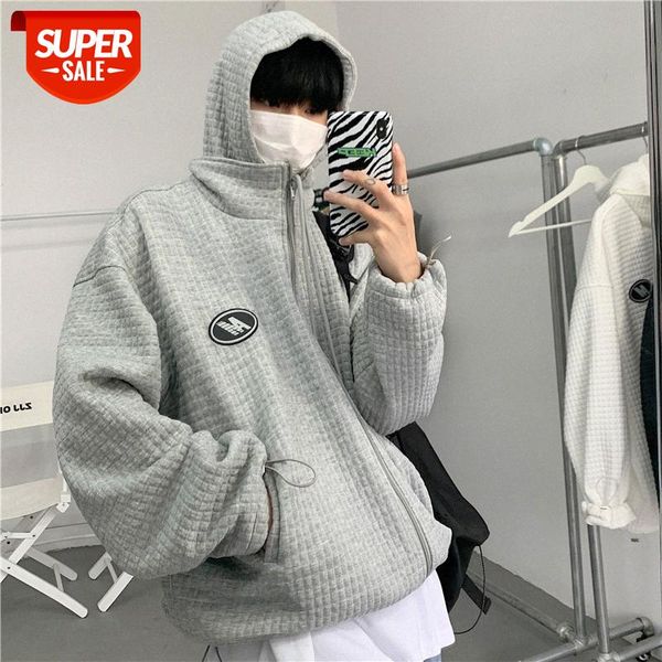 intfeday sports hooded jacket men's small plaid loose solid color sweater cardigan #sr67, Black
intfeday sports hooded jacket men's small plaid loose solid color sweater cardigan #sr67, Black
