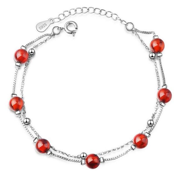 charm bracelets red round crystal garnet 925 silver double chain bracelet for women girls gift jewelry braceletes pulseras bracciali donna b, Golden;silver
charm bracelets red round crystal garnet 925 silver double chain bracelet for women girls gift jewelry braceletes pulseras bracciali donna b, Golden;silver