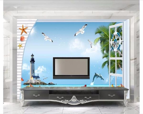 wallpapers custom po wallpaper 3d murals mediterranean wind sea blue sky lighthouse tree seabird seascape background wall
wallpapers custom po wallpaper 3d murals mediterranean wind sea blue sky lighthouse tree seabird seascape background wall