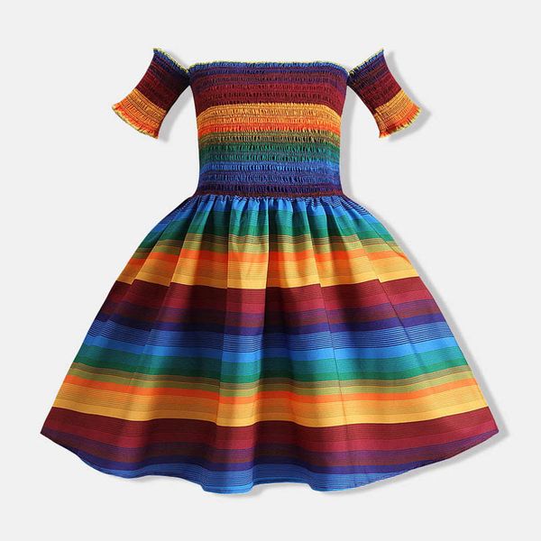 girl's dresses baby girls dress kids clothes children wear children's clothing summer rainbow pleated princess beach b6690, Red;yellow
girl's dresses baby girls dress kids clothes children wear children's clothing summer rainbow pleated princess beach b6690, Red;yellow